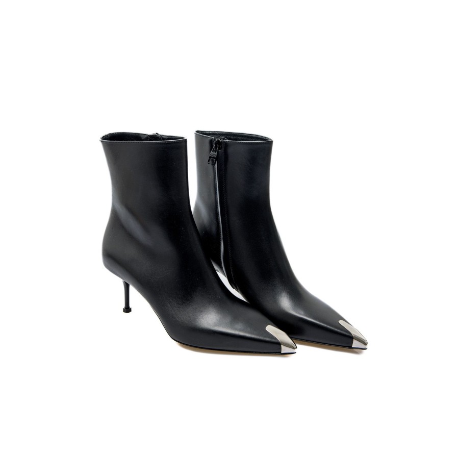 Dames Alexander mcqueen Boots | Alexander Mcqueen Metal Toe Cap Boot