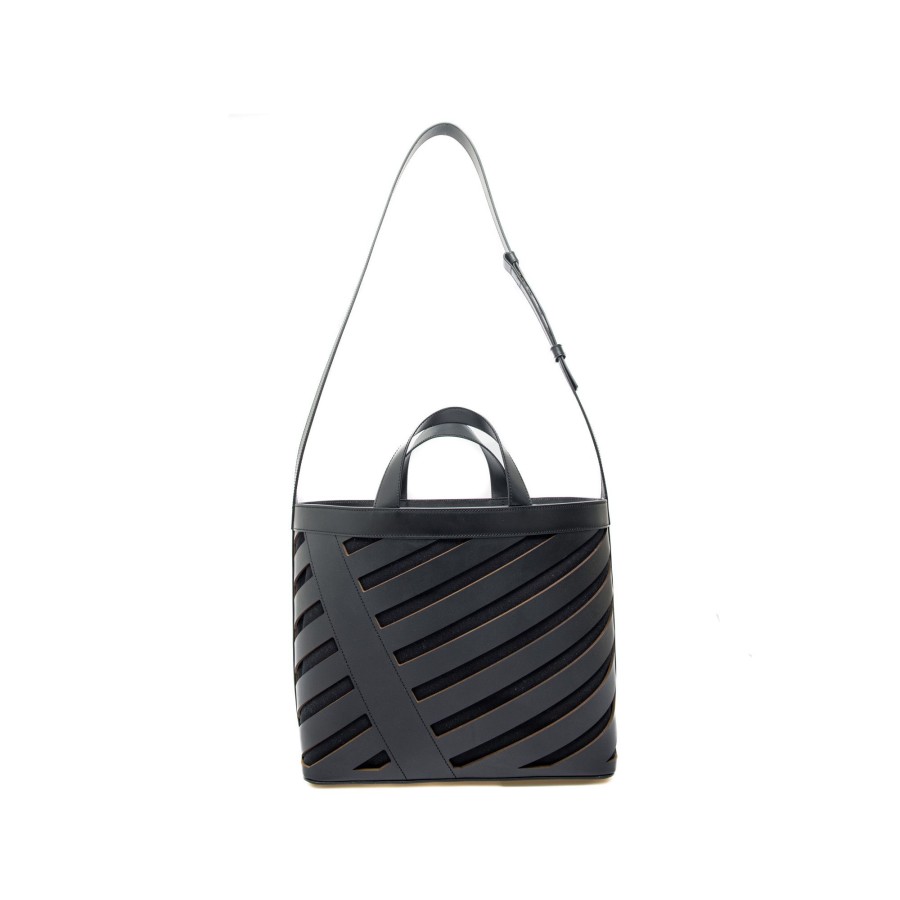 Dames Off white Casual Bags | Off White Cut-Out Diag S Tote