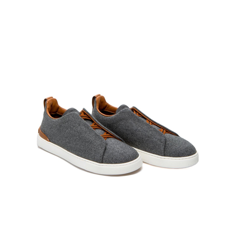 Heren Zegna Sneakers | Zegna Triple Stitch Low-Top