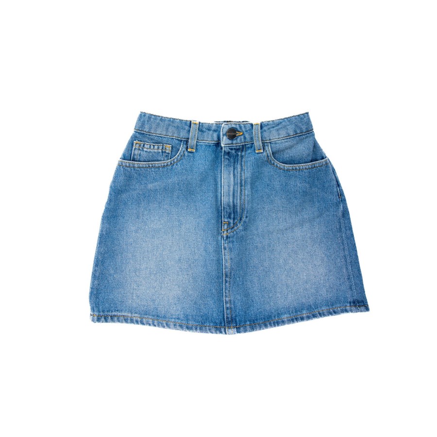 Kids Palm angels Kids Clothes | Palm Angels Rainbow Denim Skirt