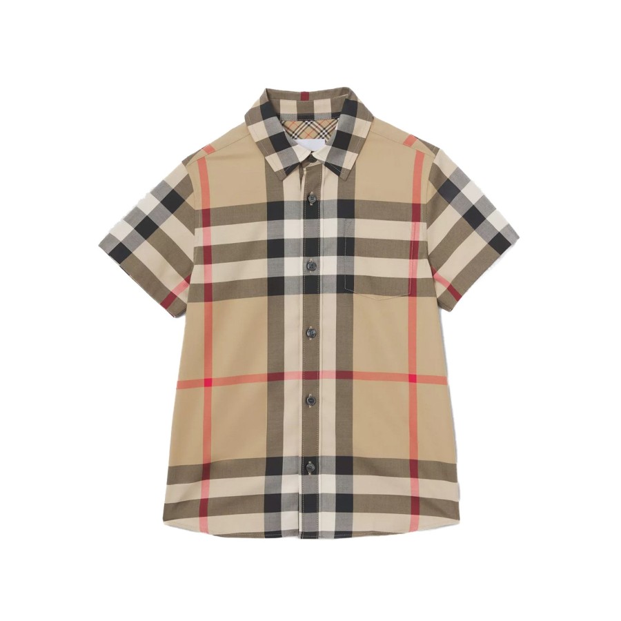 Kids Burberry Kids Clothes | Burberry Kb5 Owen Ss Chk