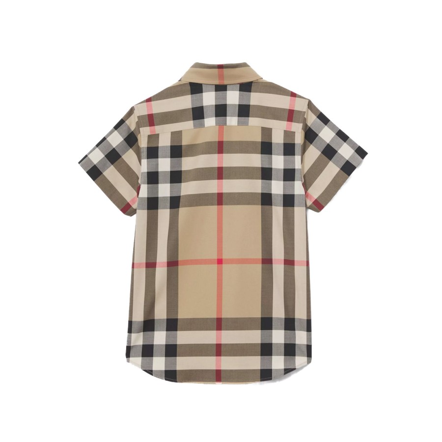 Kids Burberry Kids Clothes | Burberry Kb5 Owen Ss Chk