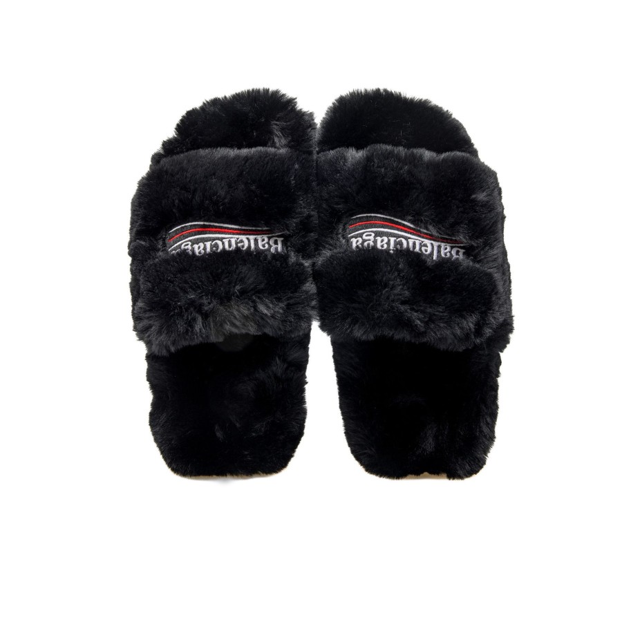 Heren Balenciaga Sandals | Balenciaga Furry Slide