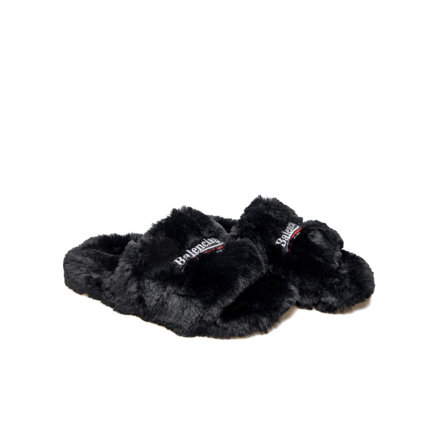 Heren Balenciaga Sandals | Balenciaga Furry Slide