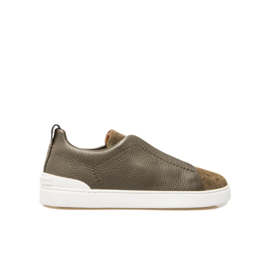 Heren Zegna Sneakers | Zegna Triple Stitch Low-Top