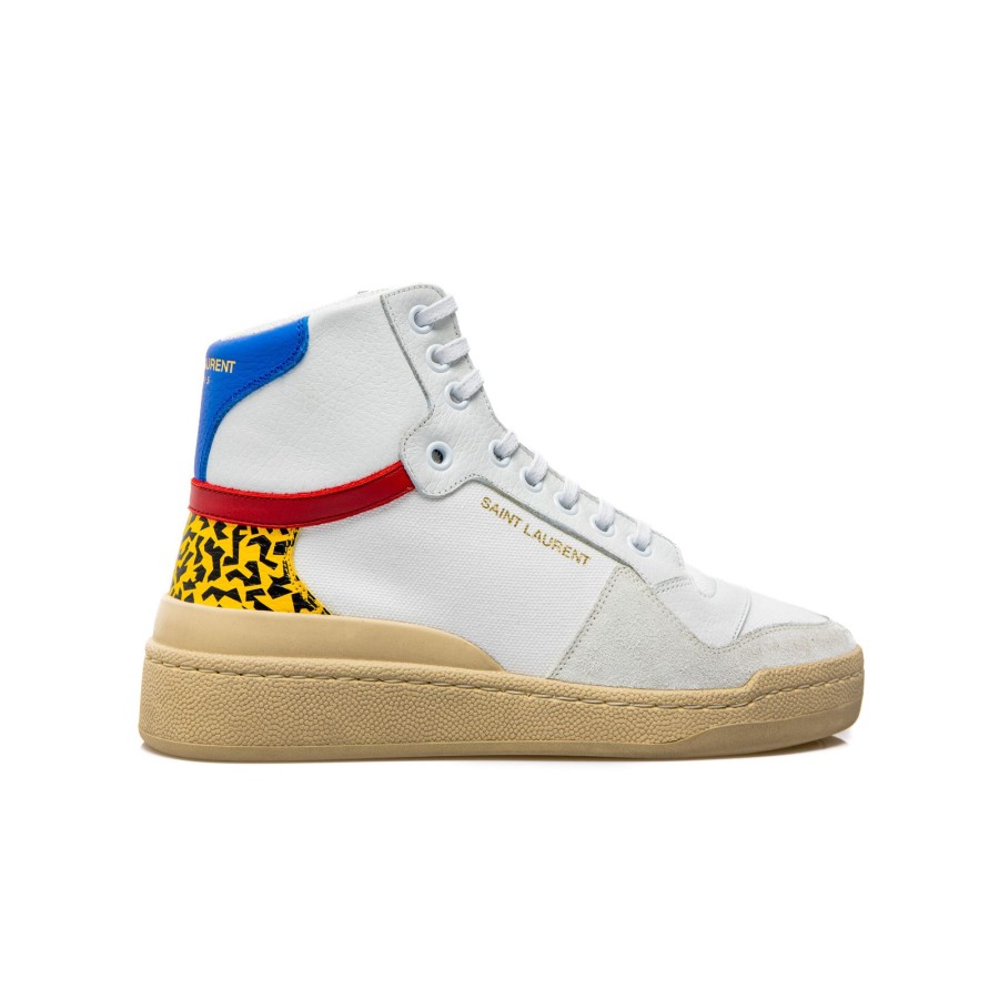 Dames Saint laurent Sneakers | Saint Laurent Sl/24 Mid Top Sneaker