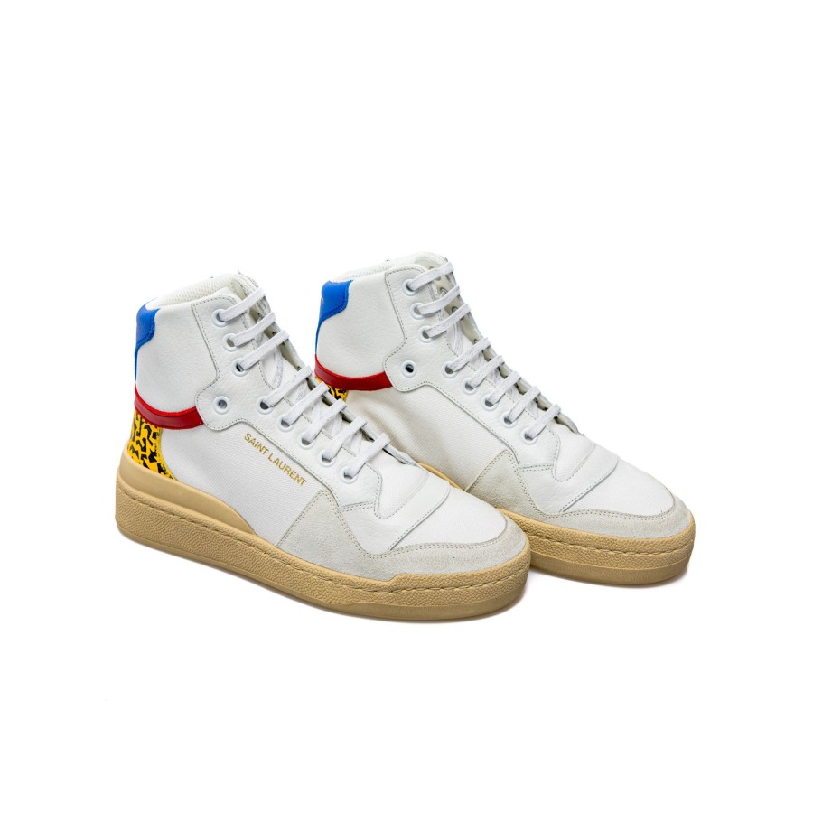 Dames Saint laurent Sneakers | Saint Laurent Sl/24 Mid Top Sneaker