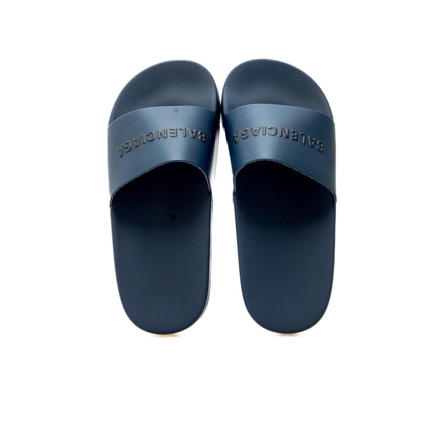 Kids Balenciaga Kids Sandals | Balenciaga Pool Kids Logo