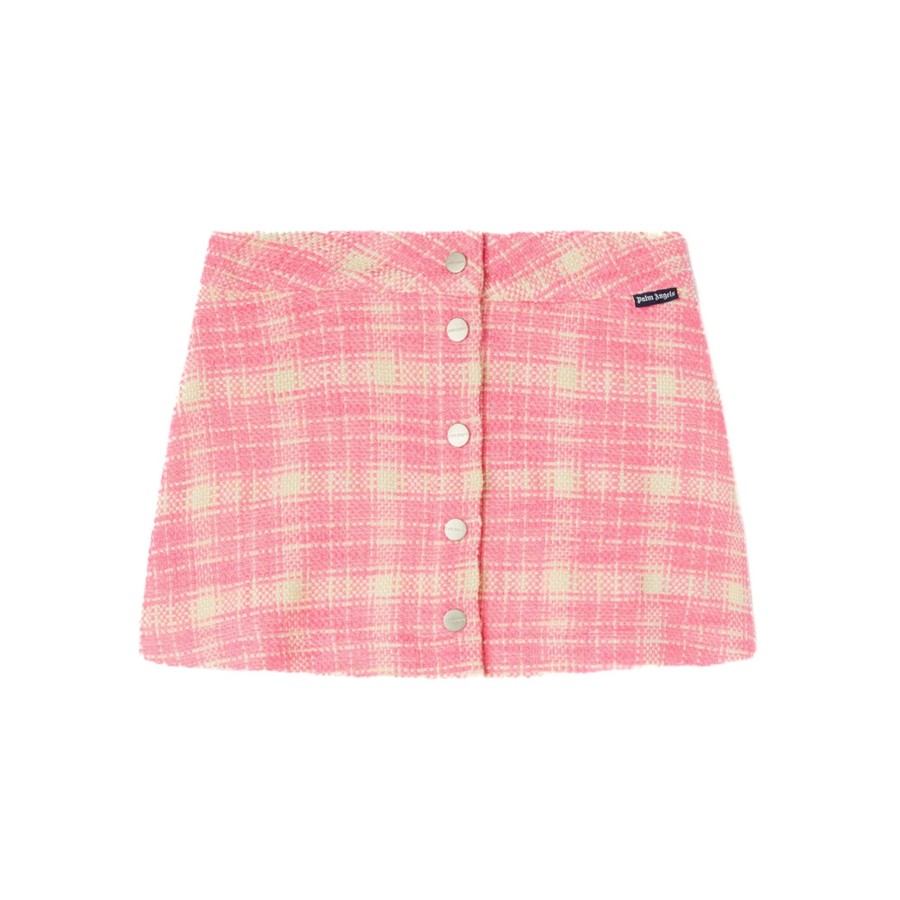 Kids Palm angels Kids Clothes | Palm Angels Check Tweed Skirt