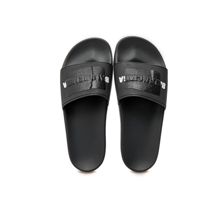 Heren Balenciaga Sandals | Balenciaga Pool Slide Logo