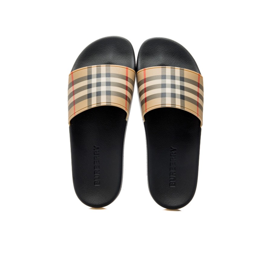 Dames Burberry Sandals | Burberry Lf Sdl Furley L Chk