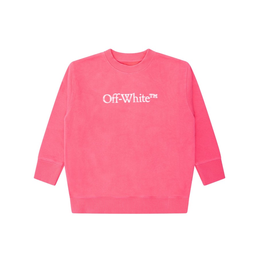 Kids Off white Kids Clothes | Off White Bookish Bit Logo Crew