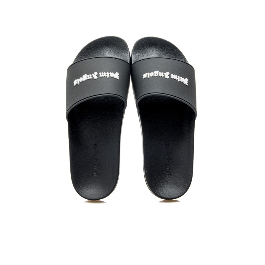 Heren Palm angels Sandals | Palm Angels Logo Pool Slider