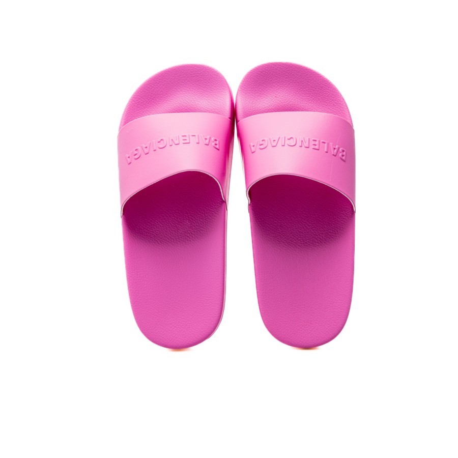 Kids Balenciaga Kids Sandals | Balenciaga Pool Kids Logo