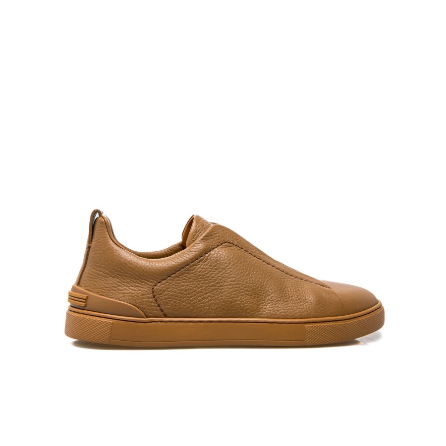 Heren Zegna Sneakers | Zegna Ll Triple Stitch Low-Top