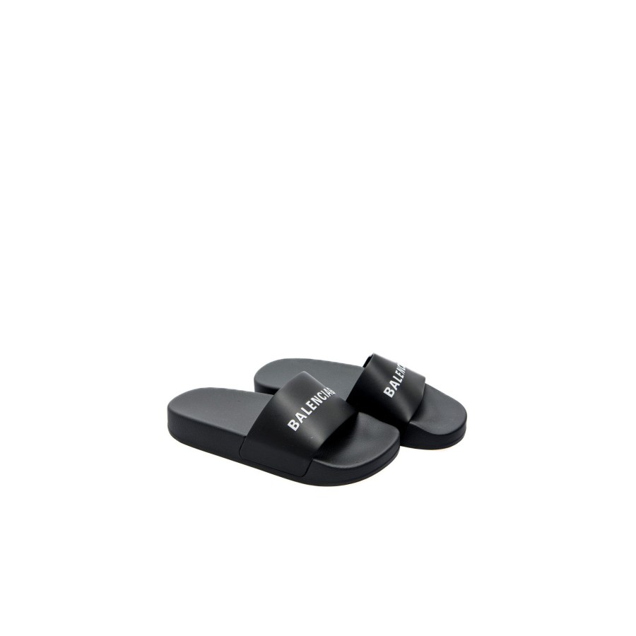 Kids Balenciaga Kids Sandals | Balenciaga Pool Kids Logo