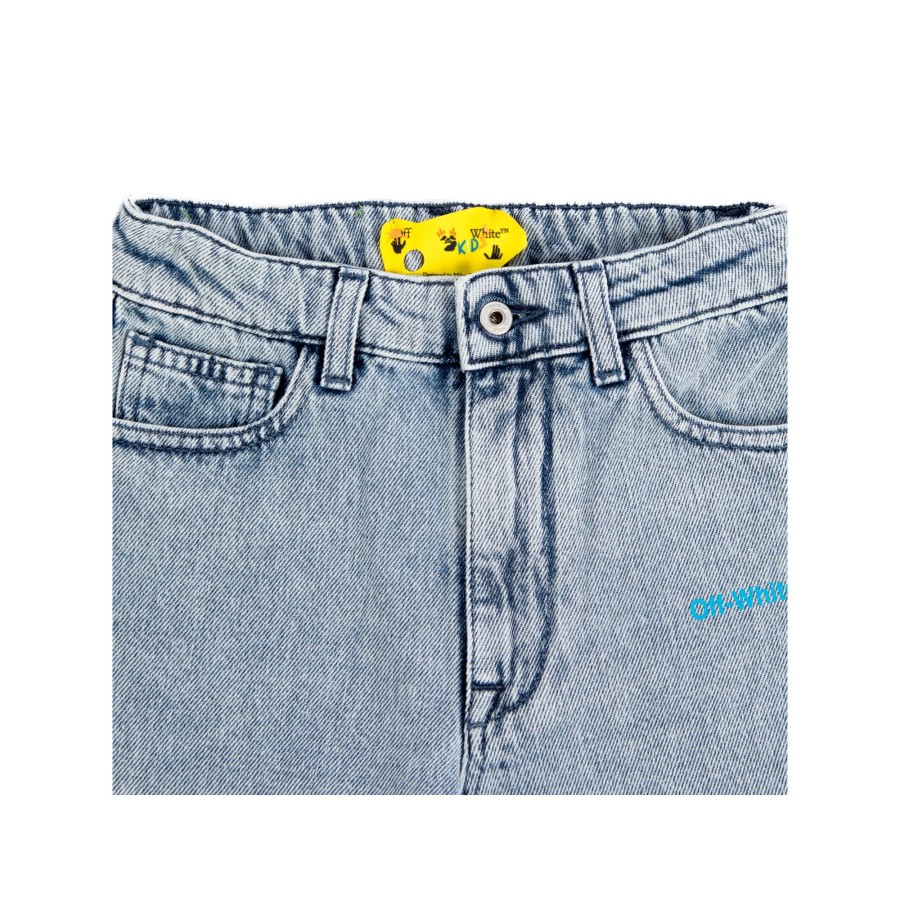 Kids Off white Kids Clothes | Off White Helvetica Diag Denim