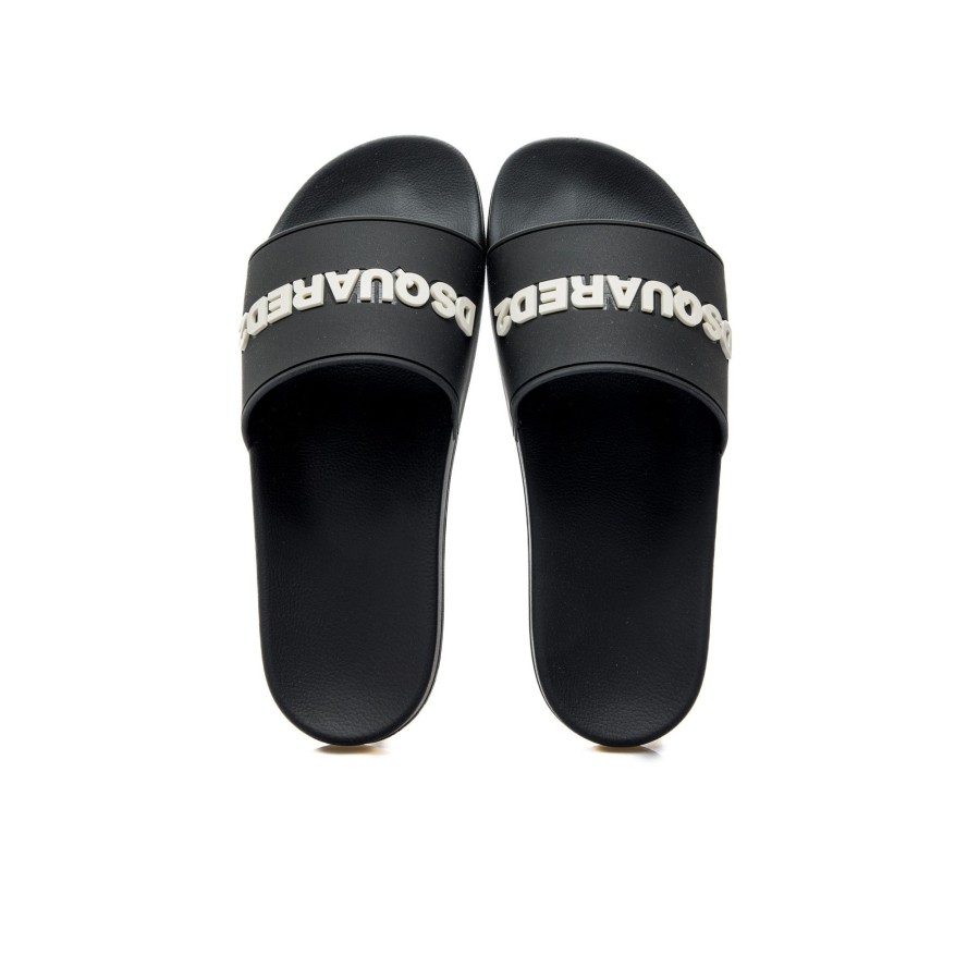 Dames Dsquared2 Sandals | Dsquared2 Logo Slides