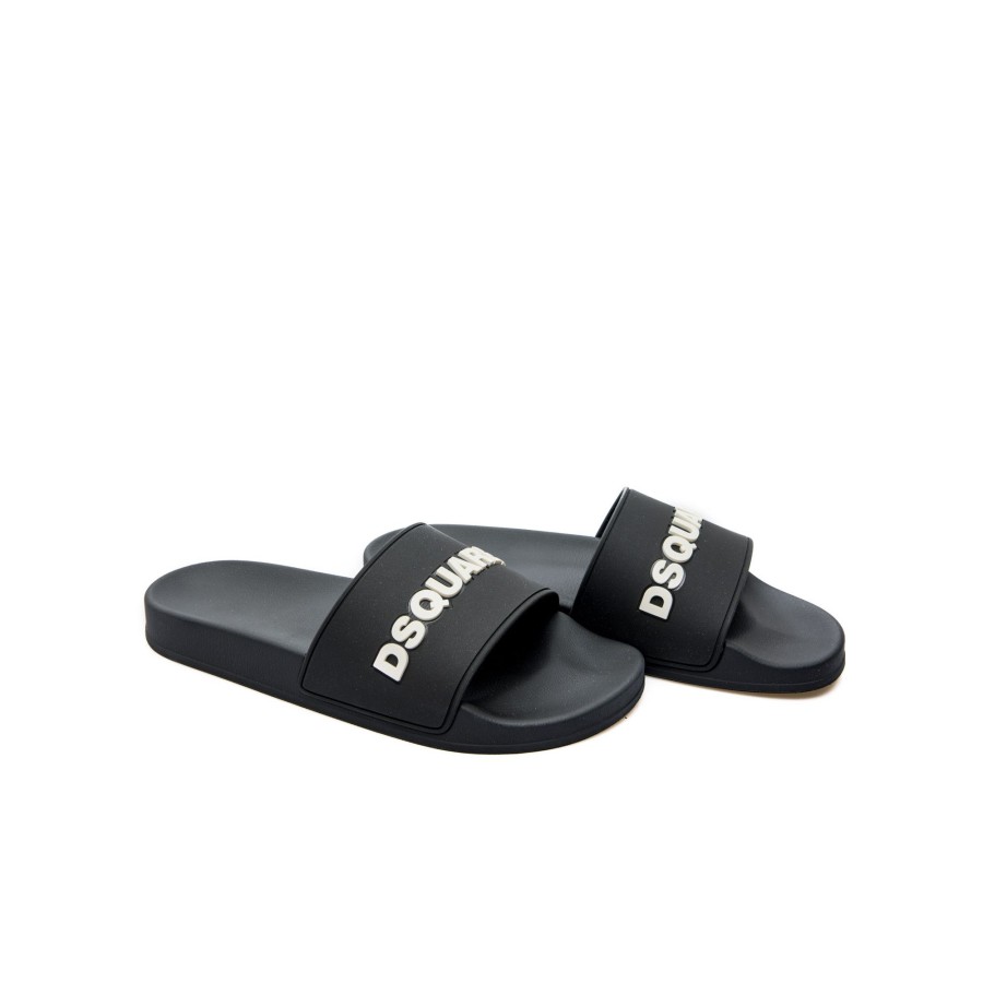 Dames Dsquared2 Sandals | Dsquared2 Logo Slides