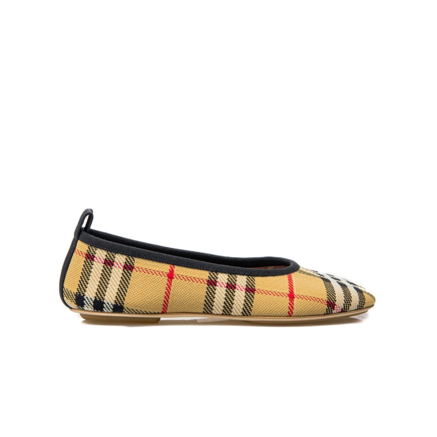 Dames Burberry Ballerinas | Burberry Lf Flt Ralf 05 Knit C