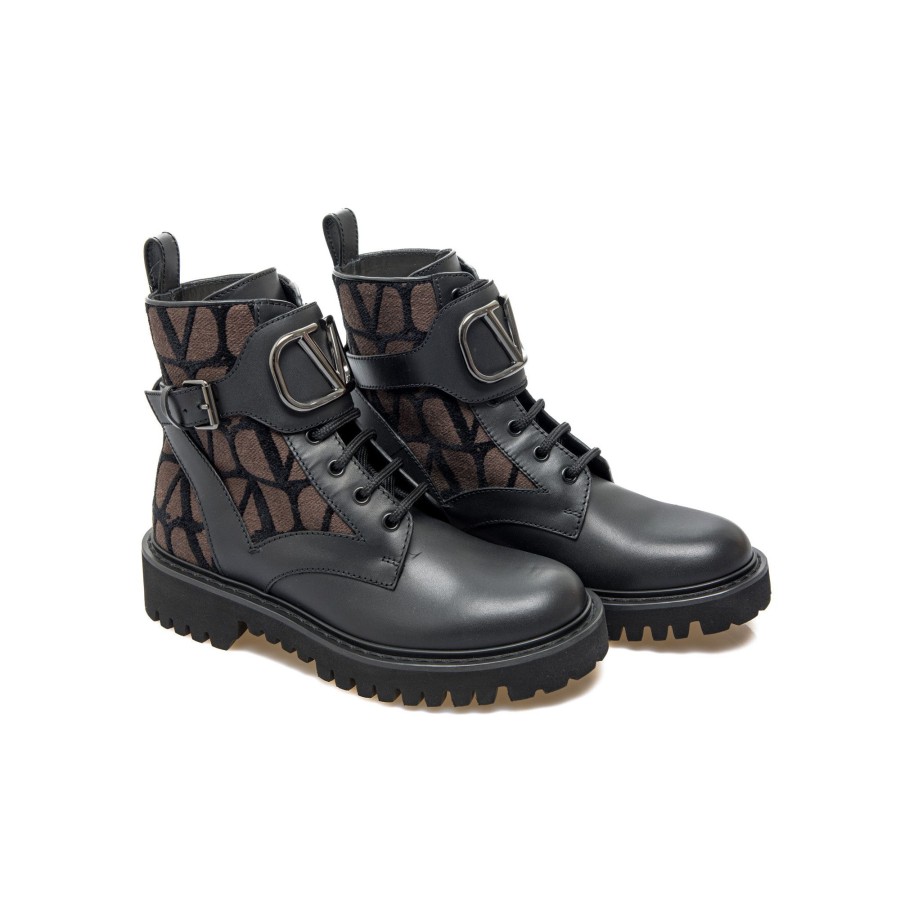 Dames Valentino garavani Boots | Valentino Garavani Combat Boot