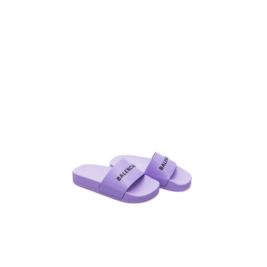 Kids Balenciaga Kids Sandals | Balenciaga Pool Kids Logo